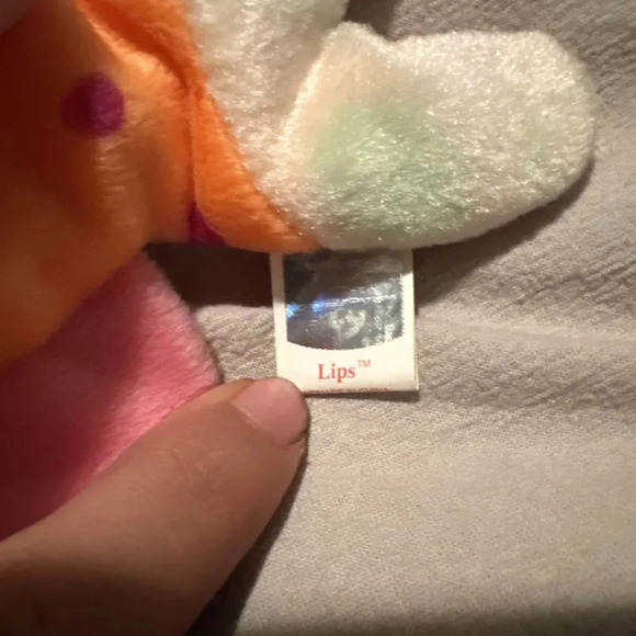 1999 Ty Beanie Baby Lips the Fish with tag - Picture 2 of 8